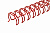Пружины металлические, А4, 12,7мм (1/2"), красные, 100 шт. в упаковке